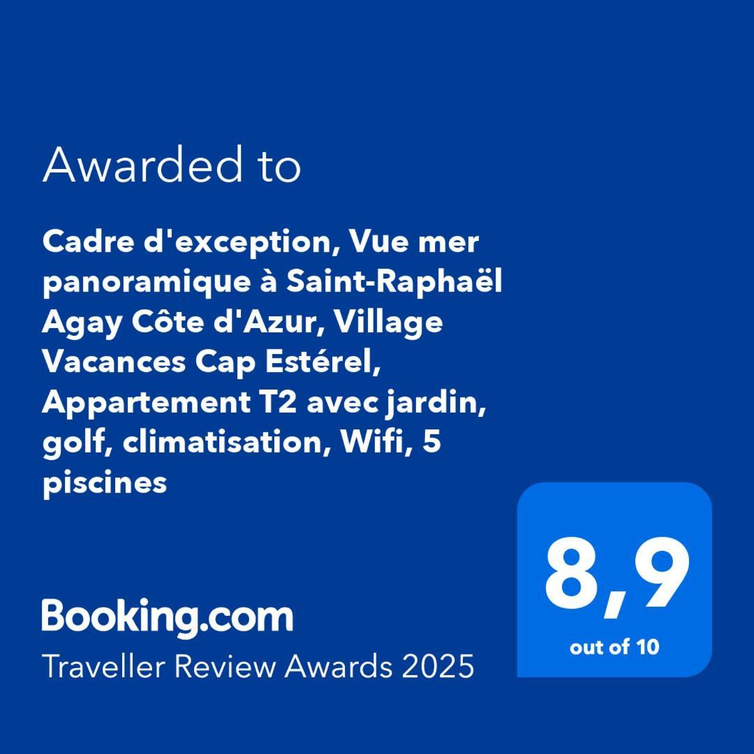 Dans Un Cadre D'Exception, Vue Mer Panoramique A Agay Cote D'Azur, Village Vacances Cap Esterel, T2 Avec Jardin, Golf, Climatisation, Wifi, 5 Piscines Saint-Raphaël Екстериор снимка