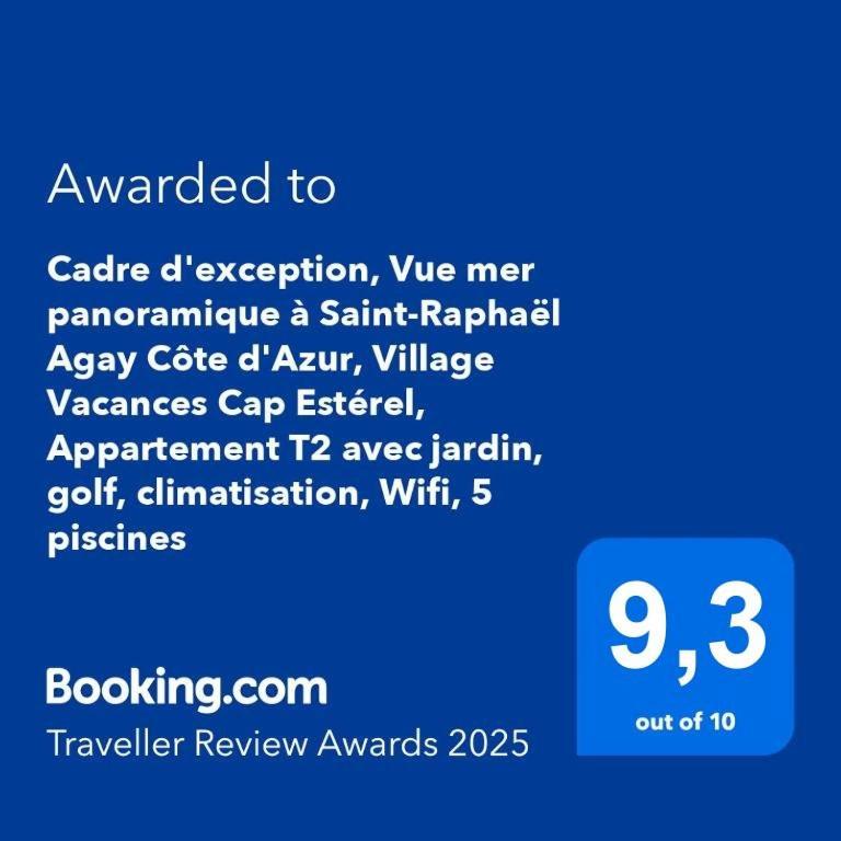 Dans Un Cadre D'Exception, Vue Mer Panoramique A Agay Cote D'Azur, Village Vacances Cap Esterel, T2 Avec Jardin, Golf, Climatisation, Wifi, 5 Piscines Saint-Raphaël Екстериор снимка